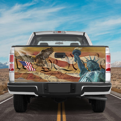 Petthouse | We The People Tailgate Wrap American Eagle Tailgate Wrap Statue Of Liberty Tailgate Wrap Car Decor