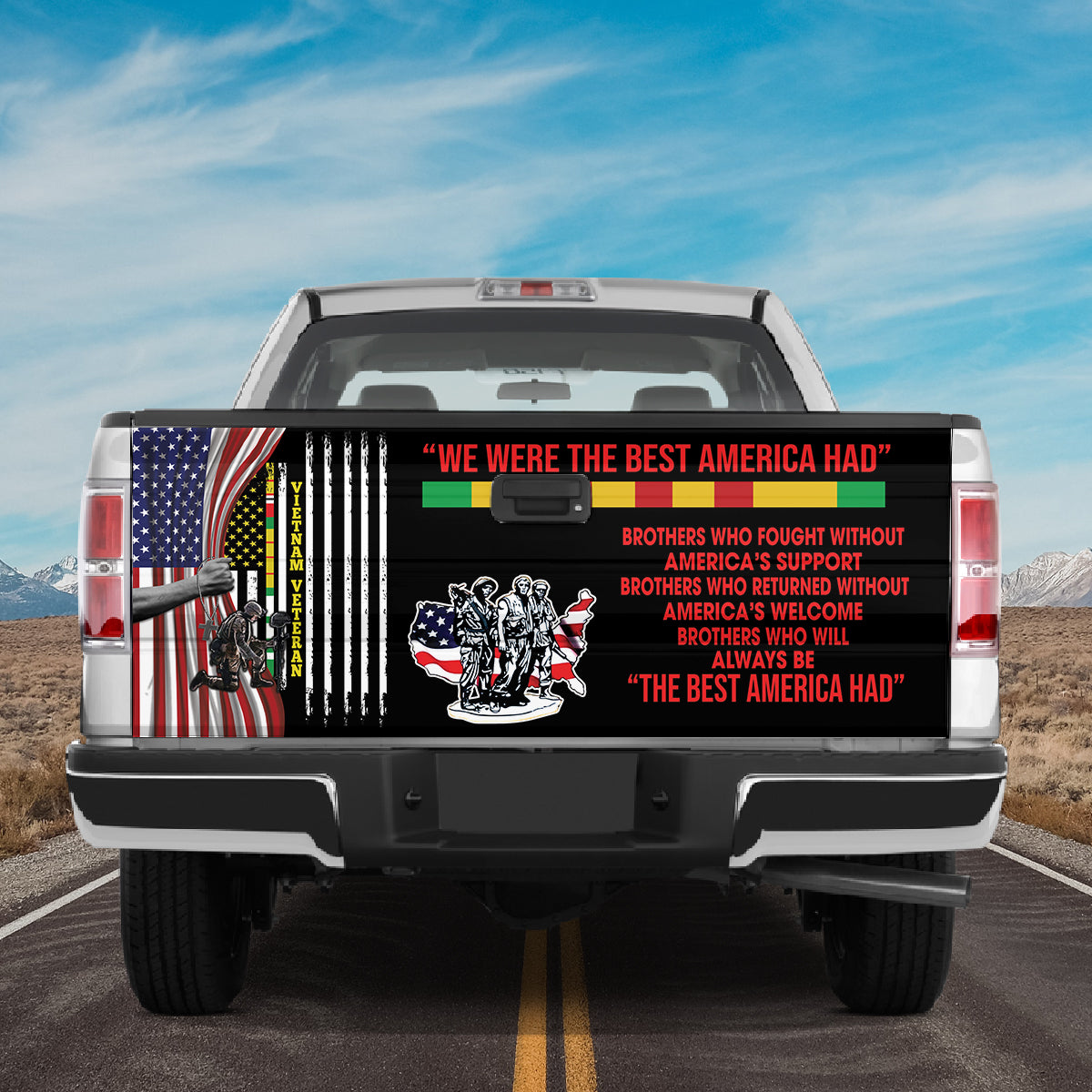 Petthouse | American Vet3ran We Were The Best Amerian Had Tailgate Decal Family Gift