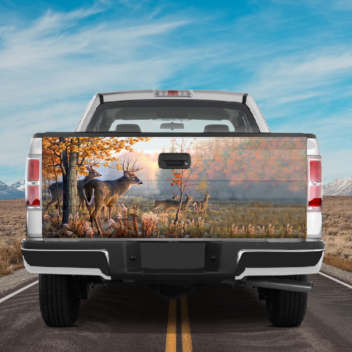 Petthouse | Hunting Forest Deer Doe Buck Tailgate Wrap, Hunter Dad Truck Decor Gift