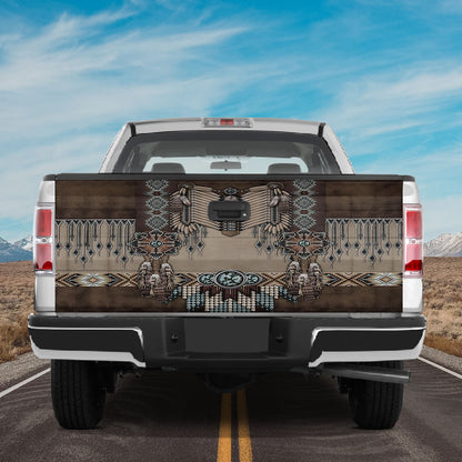 Petthouse | Native American Style Tailgate Wrap Vinyl Graphic Decal Native Tailgate Sticker Truck Decor