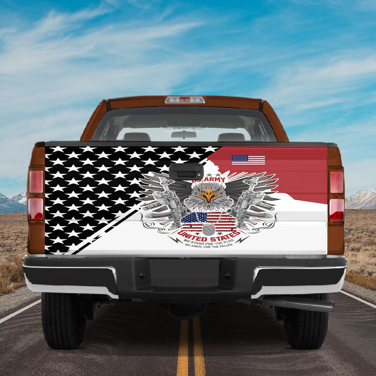 Petthouse | Truck Tailgate Wrap Eagle United States American Flag Tailgate Wrap American Patriot Accessories