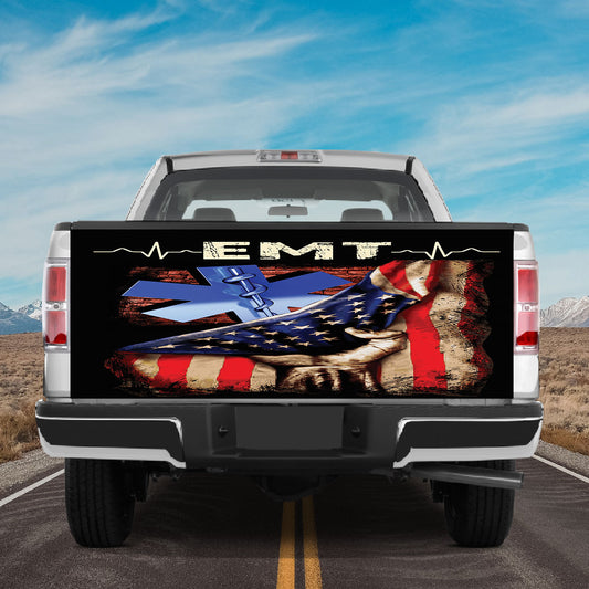 Petthouse | Emt Tailgate Wrap American Ambulance Tailgate Cover American Medical Tailgate Cover Car Decor