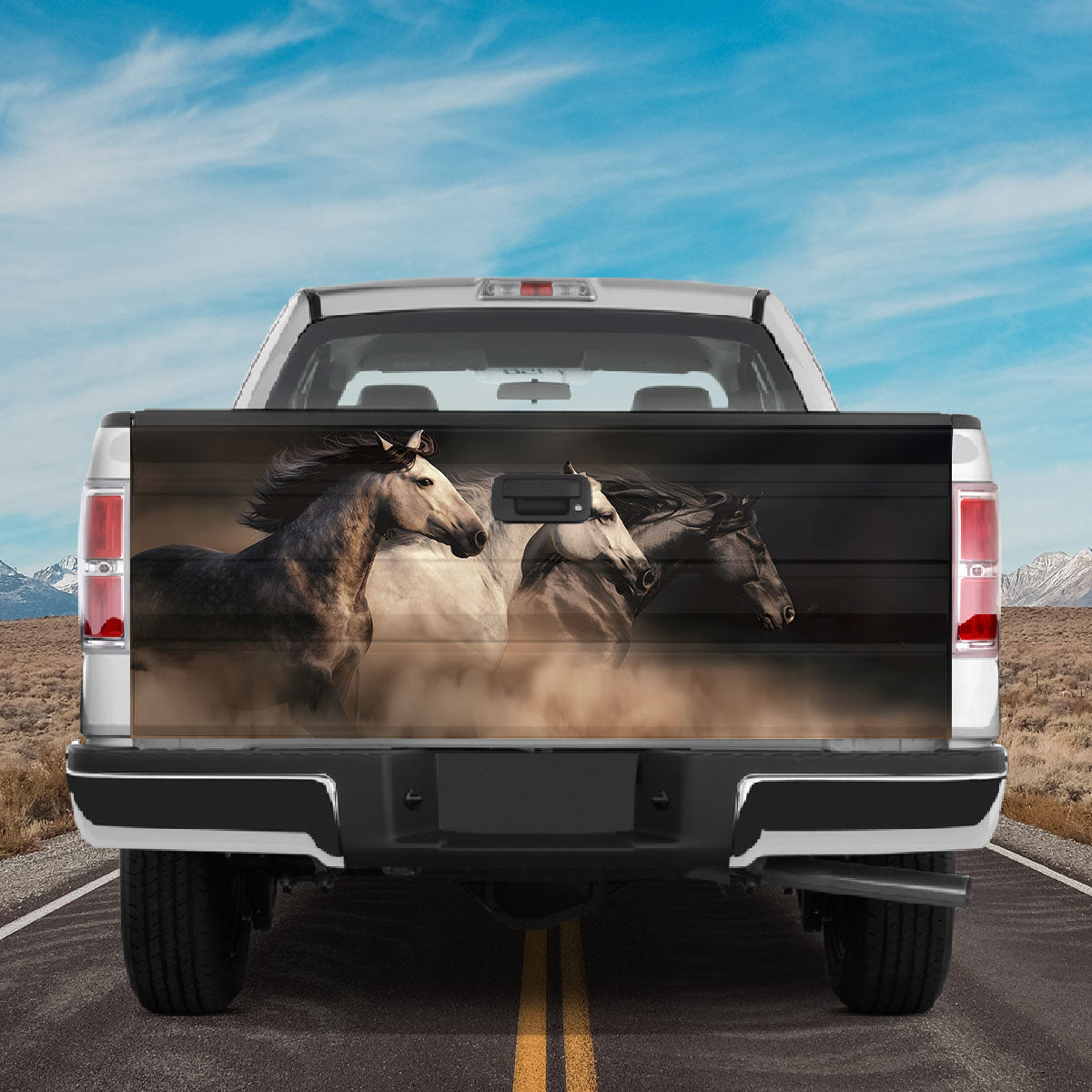 Petthouse | Horse Wildlife Tailgate Wrap, Running Horse Tailgate Wrap, Horse Lover Gift, Horse Decal