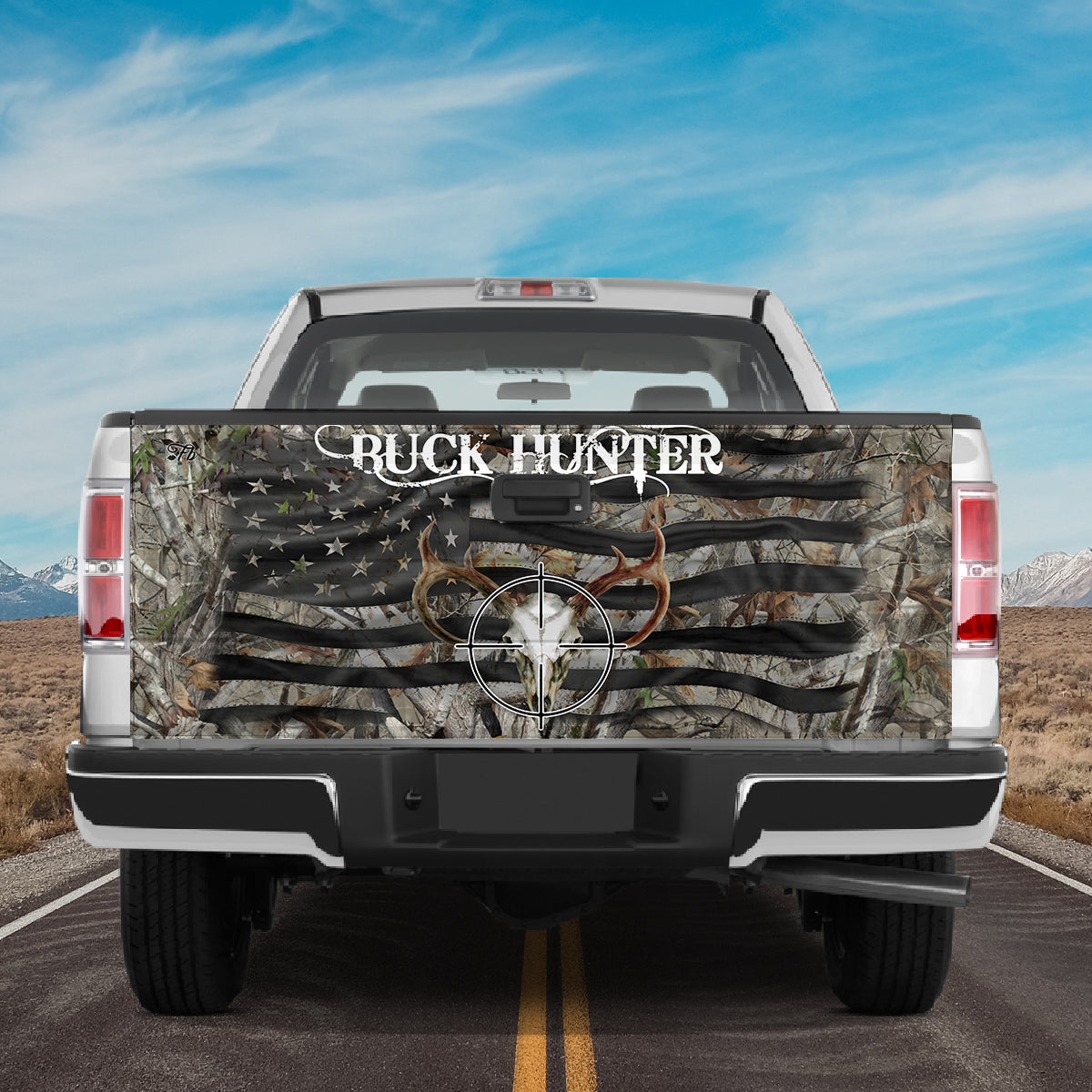 Petthouse | Buck Hunter Tailgate Wrap Decal Deer Hunting Tailgate Wrap Waterproof Hunting Lover Gift