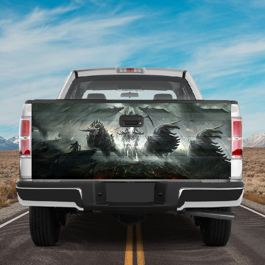 Petthouse | Armageddon Demons Fantasy War Tailgate Wrap Decal Grim Reaper Darkness Danger Skull