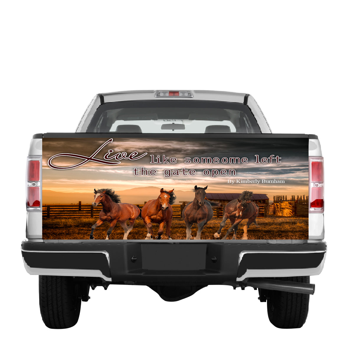 Petthouse | Horse Truck Tailgate Wrap Live Like Someone Left Gate Open Horse Lover Vinyl Decal