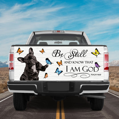 Petthouse | French Bulldog Tailgate Wraps For Trucks Dog With Butterflies Tailgate Sticker For Dog Lovers