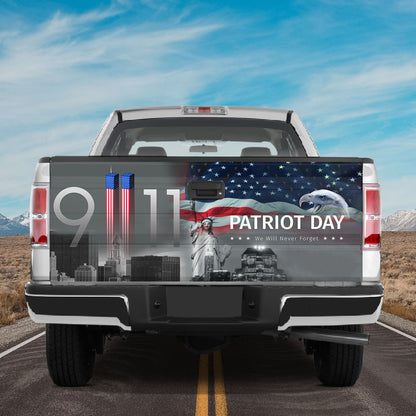 Petthouse | Patriot Day Tailgate Wrap We Will Never Forget Truck Decals American Statue Of Liberty Decor