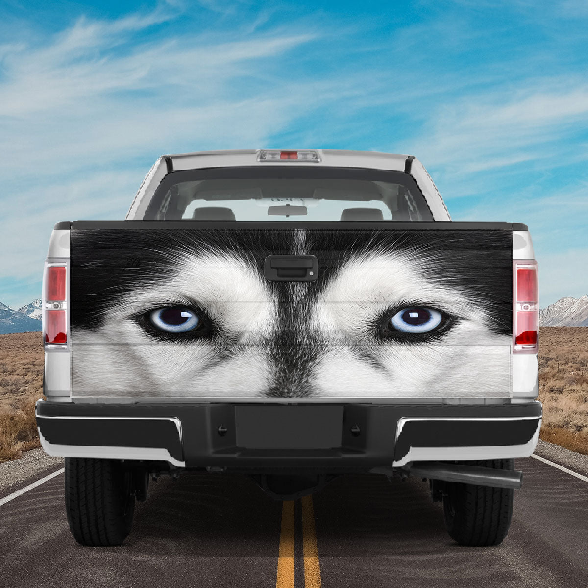 Petthouse | Siberian Husky Eyes Tailgate Wrap Vinyl Graphic Decal Sticker Dog Graphic Wraps Car Accessories