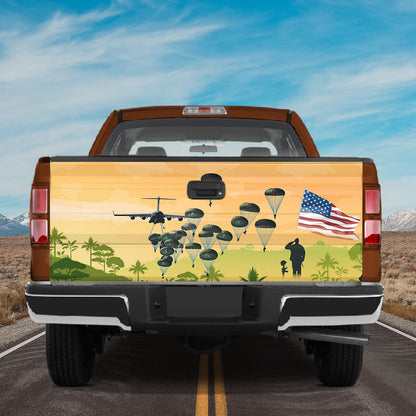 Petthouse | Soldier Tailgate Wraps For Trucks American Air Force Rear Window Decals For Trucks Veteran Pride