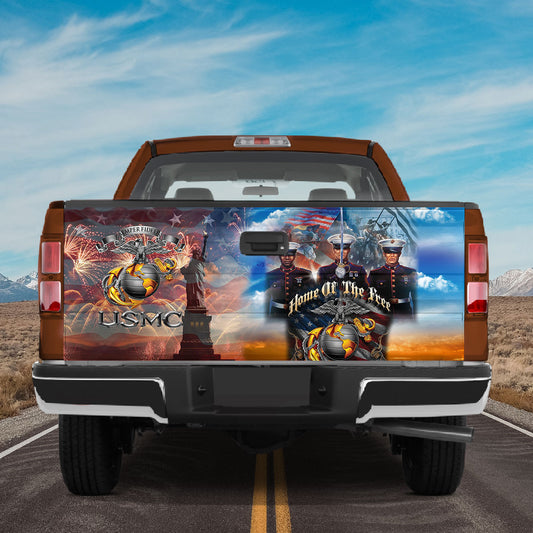 Petthouse | Truck Decals Home Of The Free Truck Tailgate Decal Sticker Wrap American Patriot Stickers Graphics