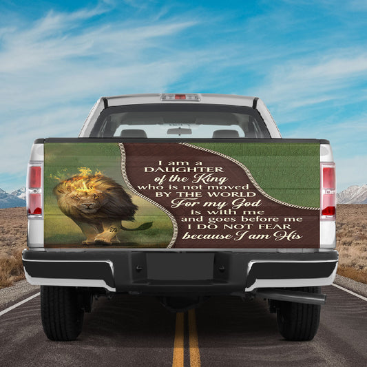 Petthouse | I Am A Daughter Of The King Tailgate Wrap Lion Tailgate Cover Car Decoration