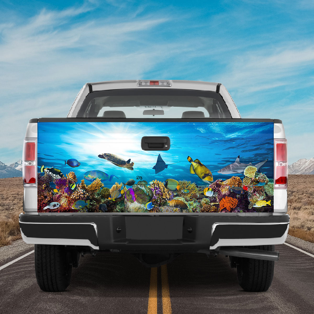 Petthouse | Life Under The Sea Wrap Undersea Scene Tailgate Cover Sea Lover Gift Car Decoration