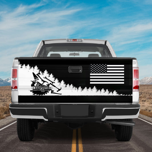 Petthouse | Carpenter Tailgate Wrap America Carpenter Wrap America Flag Tailgate Cover Patriot Car Decoration