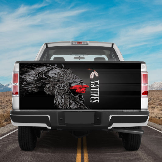 Petthouse | Native American Chief Tailgate Sticker Decal Native American Chief Native Pride