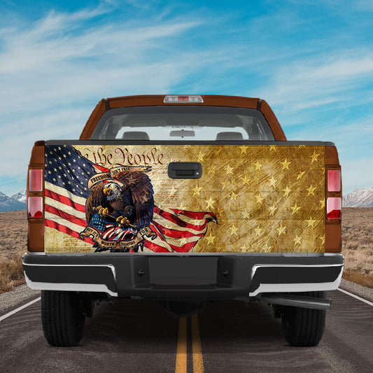 Petthouse | We The People Tailgate Wrap American Honor Truck Decal American Eagle Patriotic Car Accessories