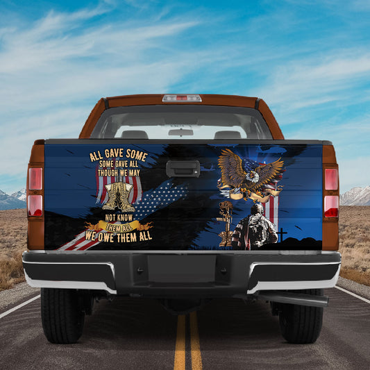 Petthouse | Veteran Car Decals All Gave Some Some Gave All Truck Tailgate Wrap Patriotic Car Decorations