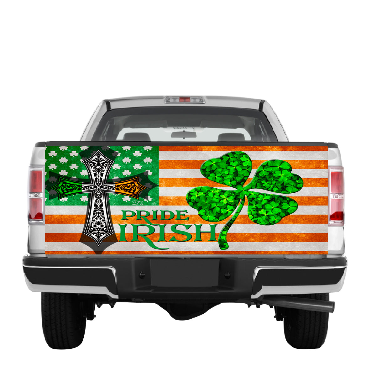 Petthouse | Irish Pride Tailgate Wrap Irish Flag Shamrock Luckky Car Decor Patrick Day