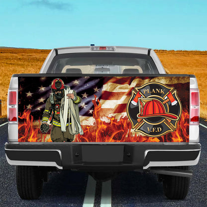 Petthouse | Firefighter Tailgate Wrap Firefighter Honor Wrap America Hero Cover Pray For Firefighter