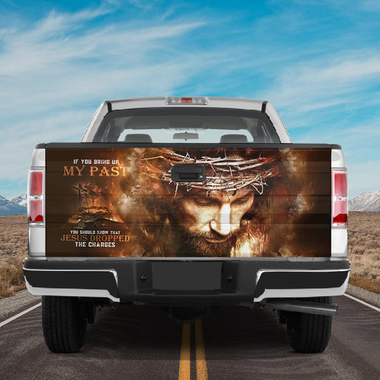 Petthouse | Jesus Portrait Tailgate, Jesus Christian Tailgate, Jesus Dropped The Charges, Jesus Believer Gift