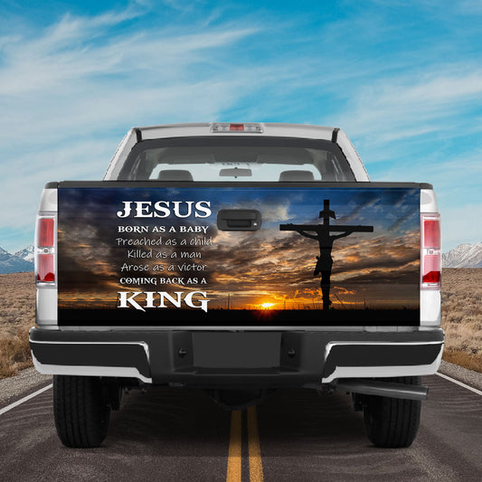 Petthouse | Jesus Christ Holy Bible Tailgate Decals For Trucks Christian Graphic Wraps Tailgate Wrap