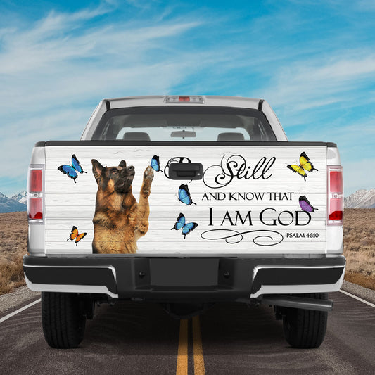 Petthouse | German Shepherd Tailgate Wrap Puppies German Shepherd Dog Tailgate Decal Sticker Wrap Truck