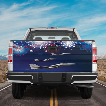 Petthouse | Plane American Fireworks Happy 4th Of July Tailgate Wrap Plane Decal Sticker Independence Day Gift