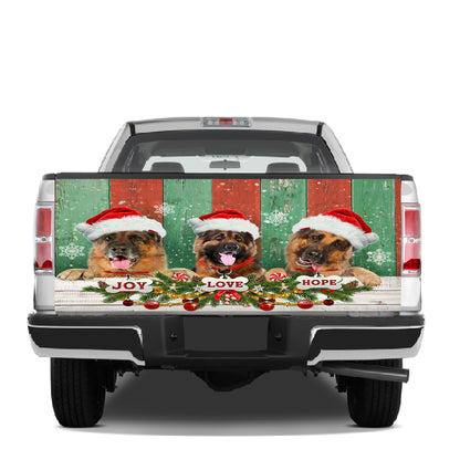 Petthouse | German Shepherd Christmas Tailgate Wrap Joy Love Hope Xmas Car Decor