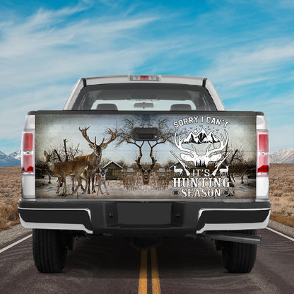 Petthouse | Sorry I Can't It's Hunting Season Car Tailgate Wrap Deer Hunting Wrap Wild Deer Artwork