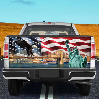 Petthouse | American Background Wrap Statue Of Liberty Wrap Golden Gate Bridge Cover Car Decoration