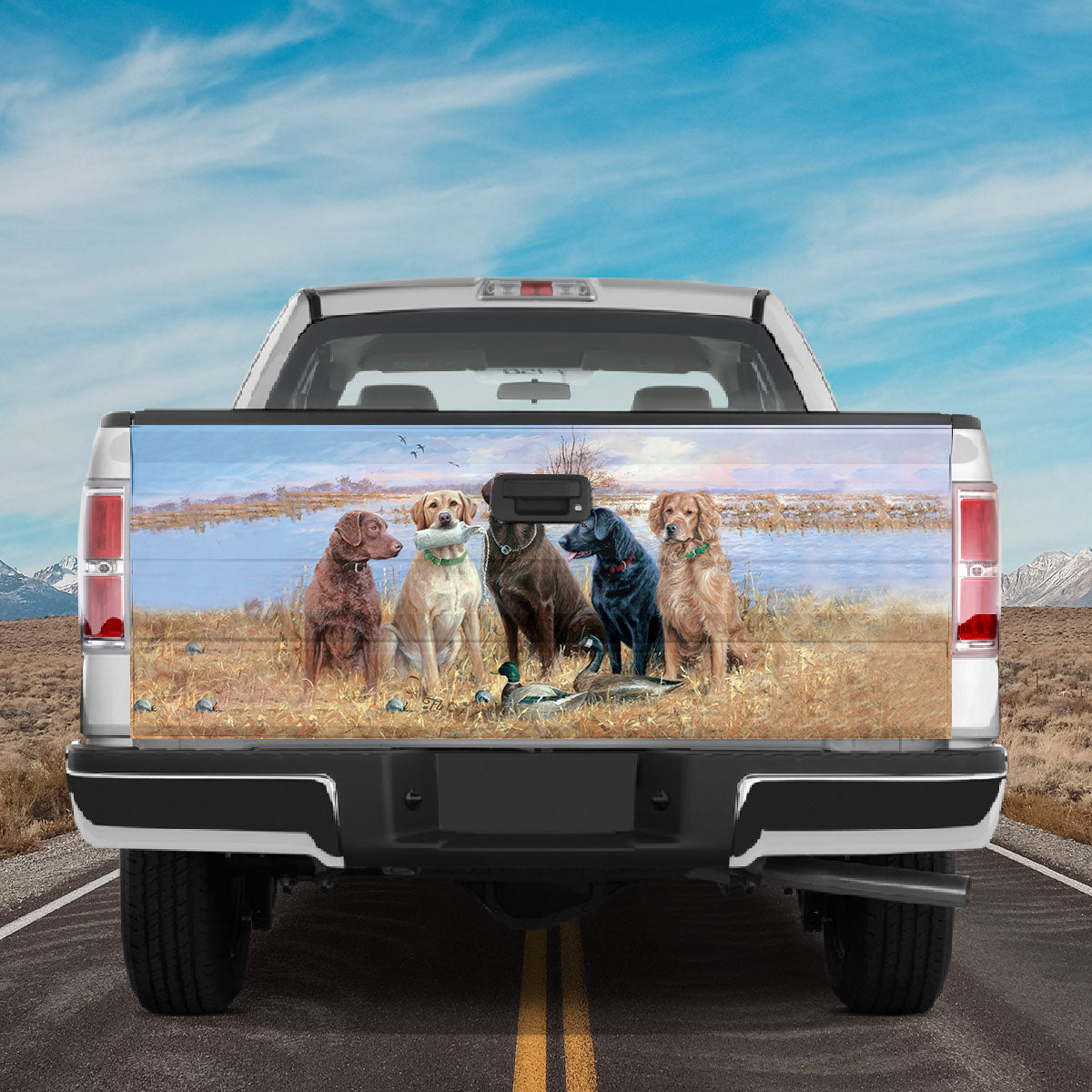 Petthouse | Labrador Retriever Tailgate Wrap, Hunting Dog Tailgate Wrap, Duck Hunting Tailgate Wrap