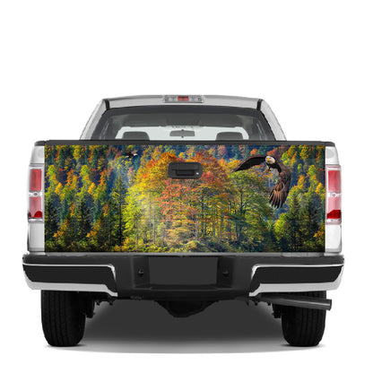 Petthouse | Forest Tailgate Wrap, Eagle Forest Forest Tailgate Wrap, Beautiful Landscape Tailgate