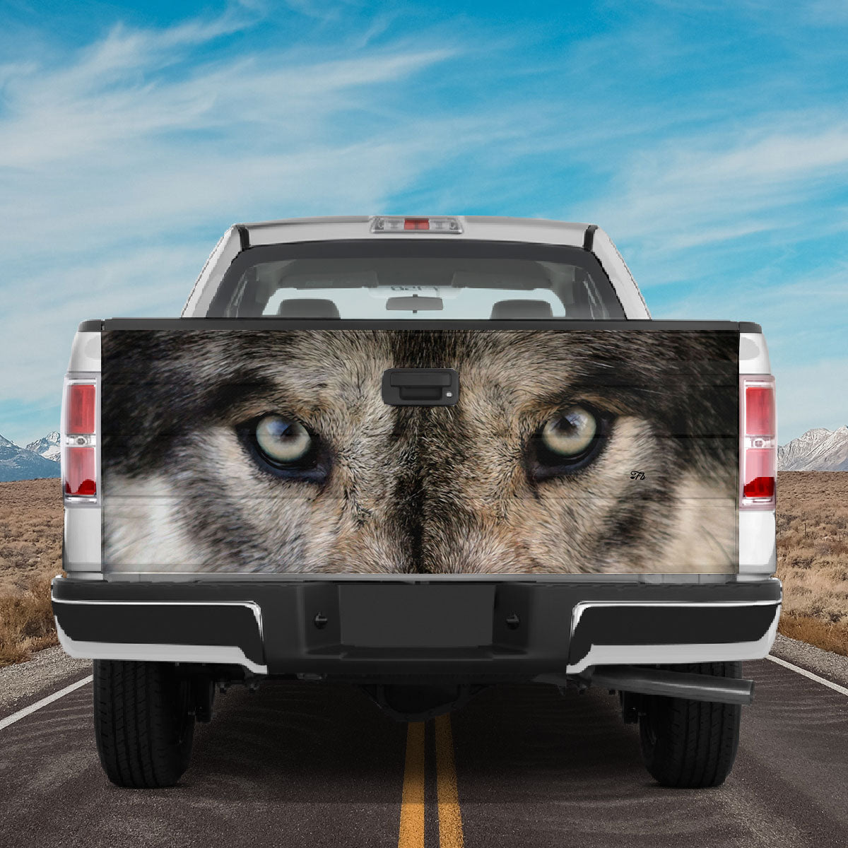 Petthouse | Wild Wolf Tailgate Wrap Wolf Eyes Wrap Wolf Look At You Cover Wolf Lover Car Cover Car Decor