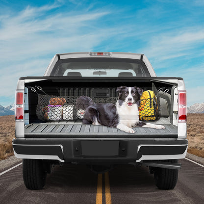 Petthouse | Border Collie In Truck Vinyl Graphics Wrap Dog Tailgate Decals Tailgate Wrap For Trucks Car Decor