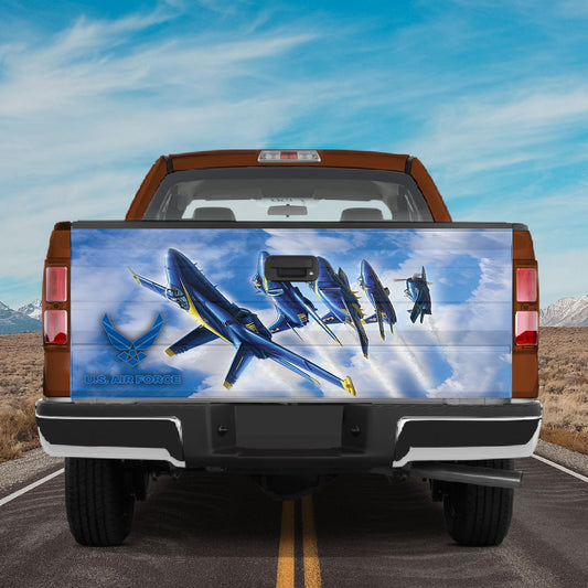 Petthouse | Us Air Force Tailgate Wraps For Trucks Navy Aviation Art Tailgate Sticker Military Aircraft