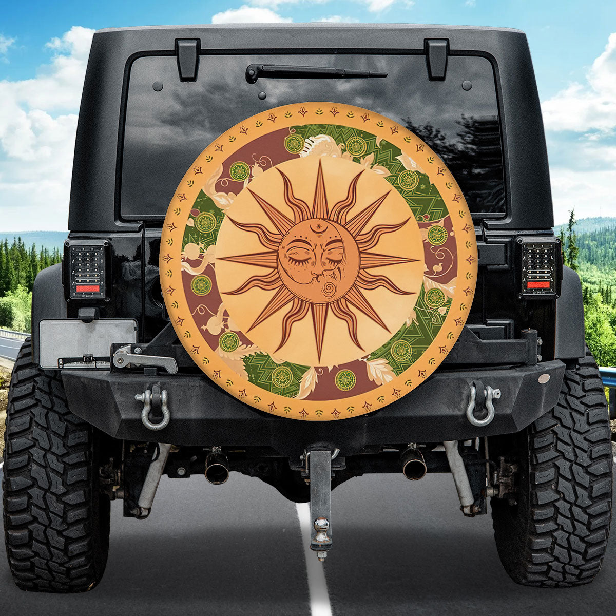 Petthouse | Sun And Moon Spare Tire Cover Truck Decoration Gift For Mother And Father