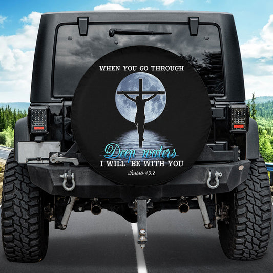 Petthouse | Jesus Christ Holy Bible Trailer Spare Tire Cover Christian Tire Covers Gift For New Car