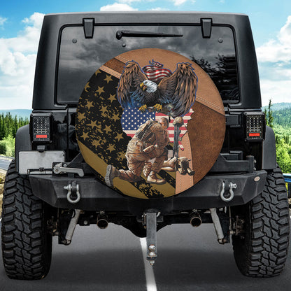 Petthouse | Eagle With American Flag Tire Cover Tire Patriotic Veteran Usa Wheel Protector Military Gifts