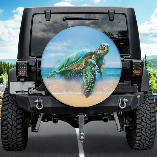 Petthouse | Sea Turtle Spare Tire Cover Turtle Ocean Tire Cover Turtle Lover Gift Best Gift