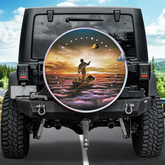 Petthouse | God Savior Spare Tire Cover Jesus Savior Tire Cover Eternity Artwork Tire Cover Christian Gift