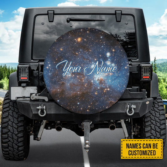 Petthouse | Customized Tire Cover Starry Space Wrap Star Glitter Cover Space Wrap Car Decoration