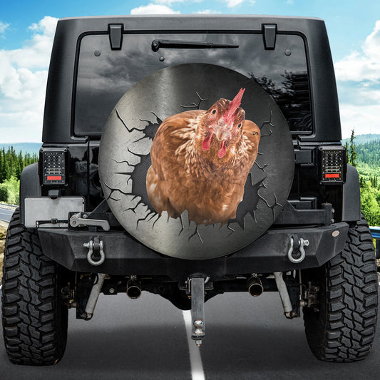 Petthouse | Funny Rooster Spare Tire Cover Chicken Lover Classic Spare Wheel Cover Car Accessories