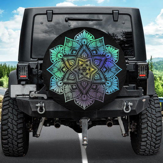 Petthouse | Mandala Style Spare Tire Cover Mandala Texture Truck Decoration Family And Friends Gift