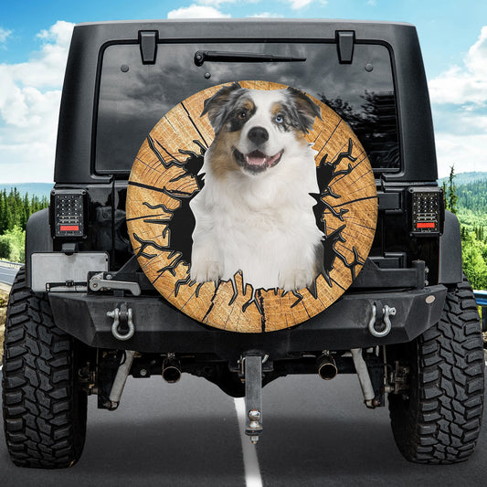 Petthouse | Black Long Haired Chihuahua Dog Crack Spare Tire Cover Wheel Cover Puppies Chihuahua Dog Owner