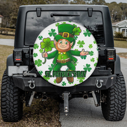 Petthouse | Leuprechan Lucky Clover St Patrick Day Spare Wheel Cover Patrick Day Car Decor