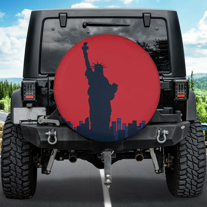 Petthouse | Statue Of Liberty American Spare Tire Cover Happy 4th Of July Independence Day Car Accessory