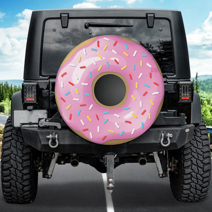 Petthouse | Donut Spare Tire Cover Pink Donut Spare Wheel Cover Donut Lover Gift Valentine Gift