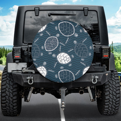 Petthouse | Turtle Beach Ocean Spare Tire Cover Turtle Sea Animals Wheel Cover Truck Decor Turtle Lovers Gift