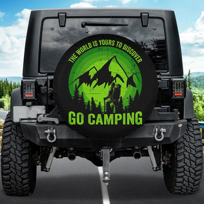 Petthouse | Camping Spare Tire Cover Camper The World Is Yours To Discover Car Accessories Camping Lover Gift