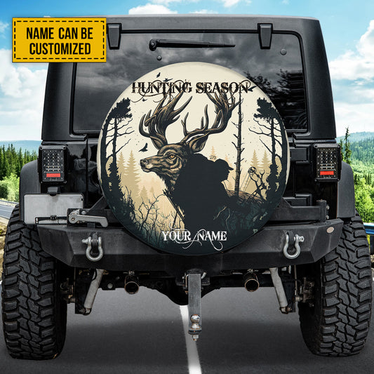 Petthouse | Customized Tire Cover Deer Hunting Tire Cover Hunting Season Tire Wrap Deer Hunting Lover Gift